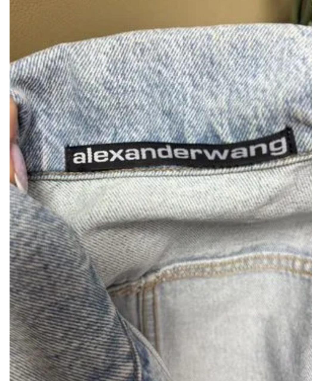 ALEXANDER WANG Голубая хлопковая куртка, фото 6