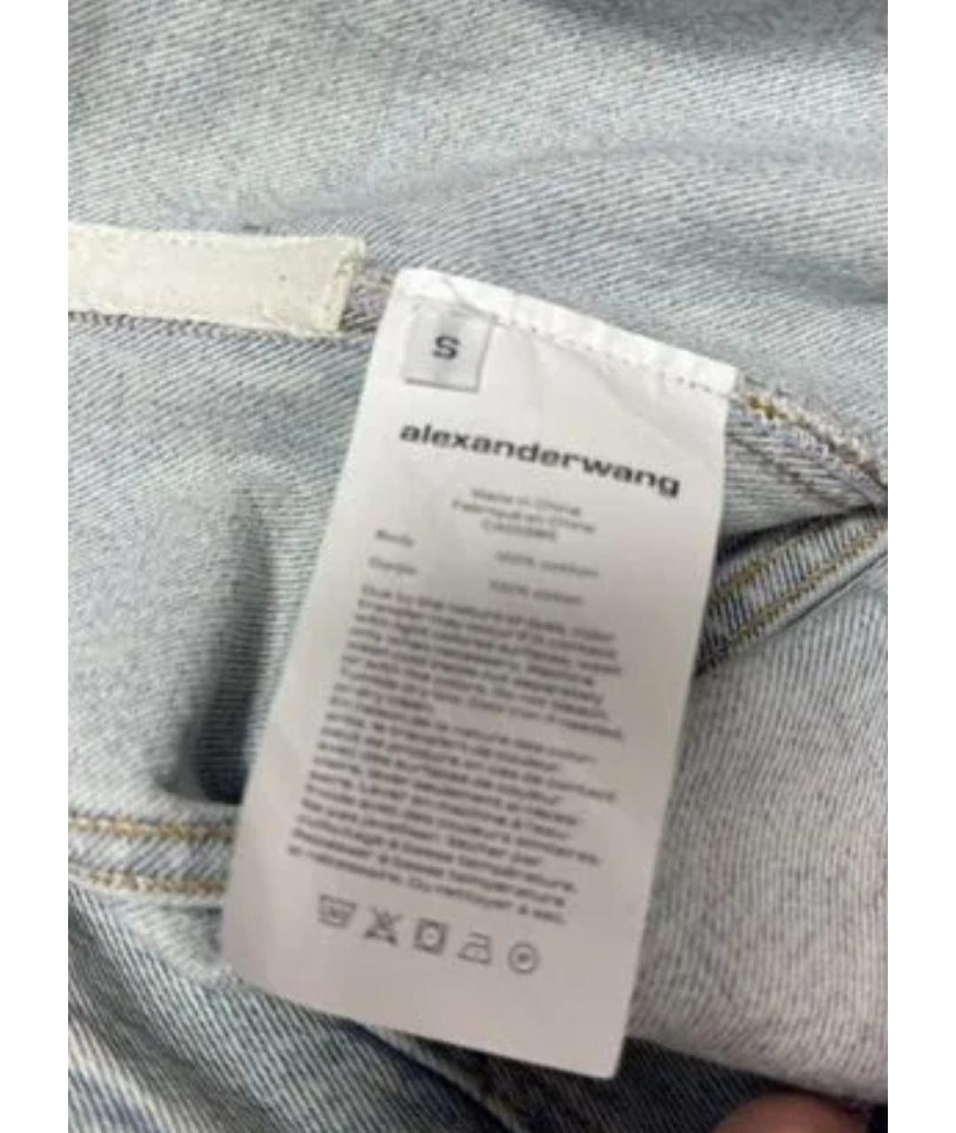 ALEXANDER WANG Голубая хлопковая куртка, фото 7
