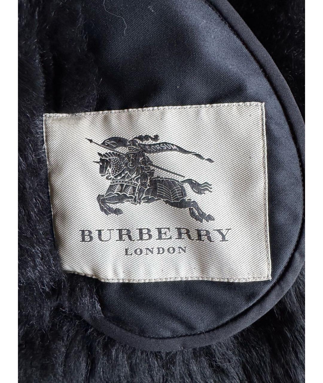 BURBERRY Черная меховая дубленка, фото 5