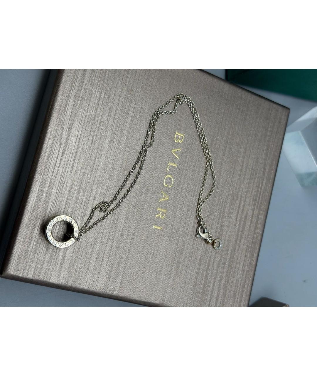 BVLGARI Золотое колье из белого золота, фото 4