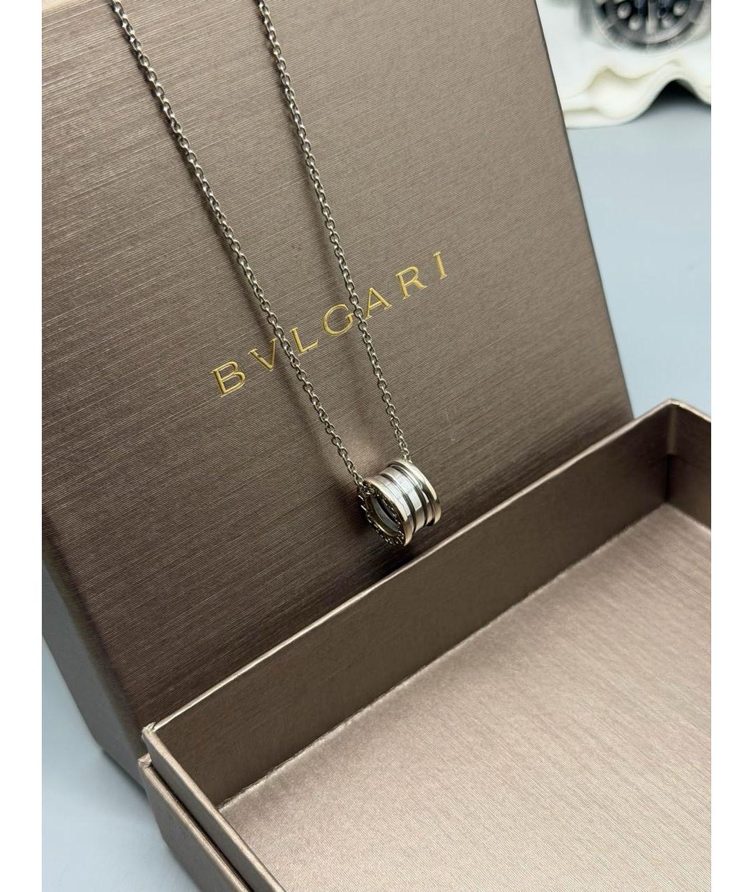 BVLGARI Золотое колье из белого золота, фото 2