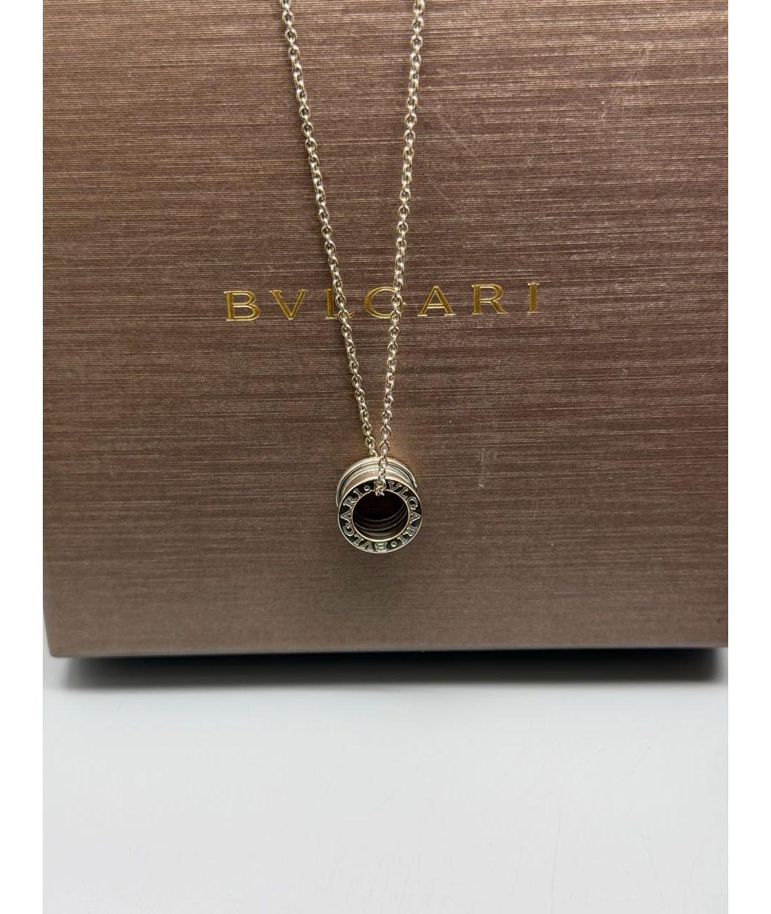 BVLGARI Золотое колье из белого золота, фото 3