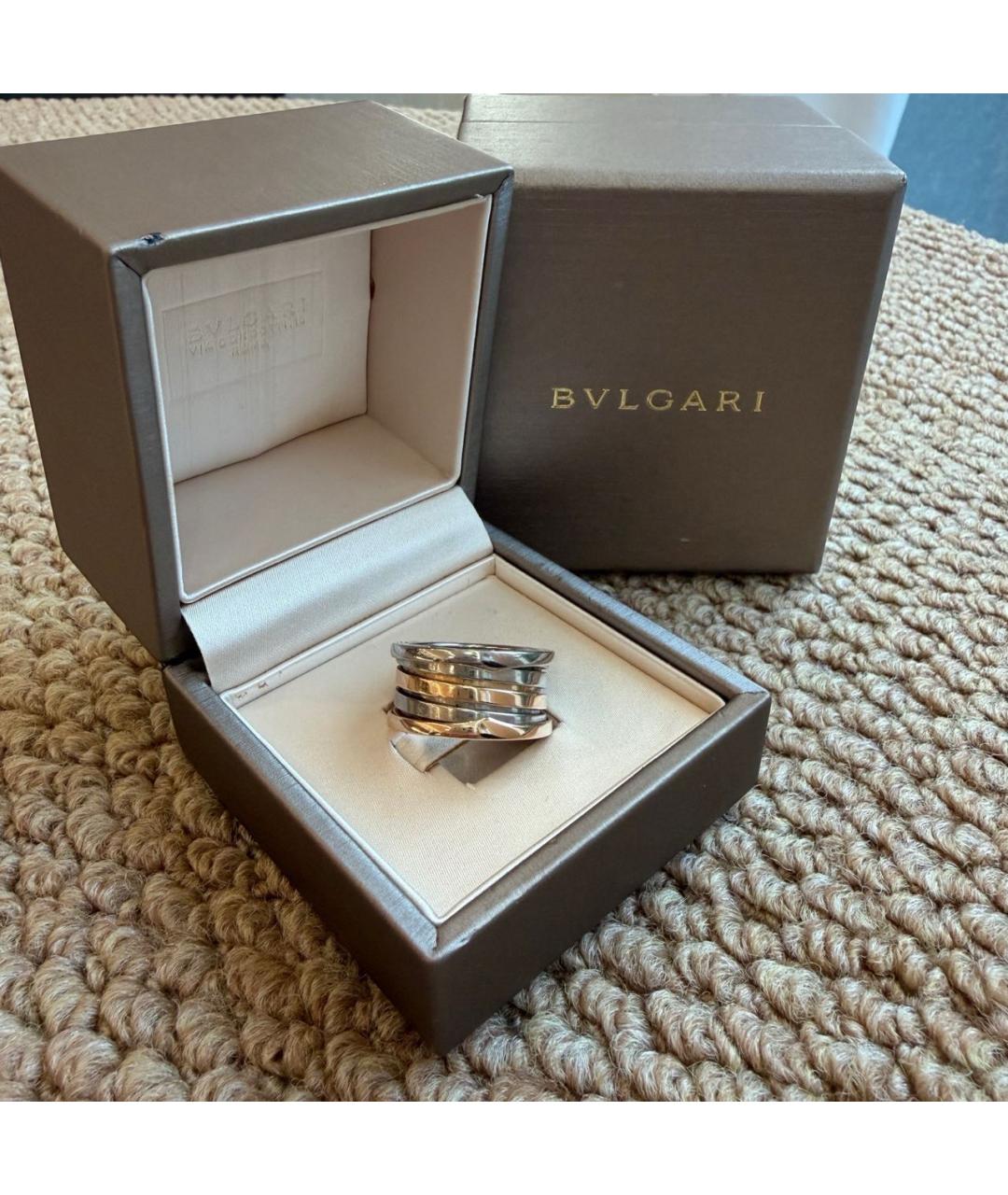 BVLGARI Серебряное кольцо из белого золота, фото 5
