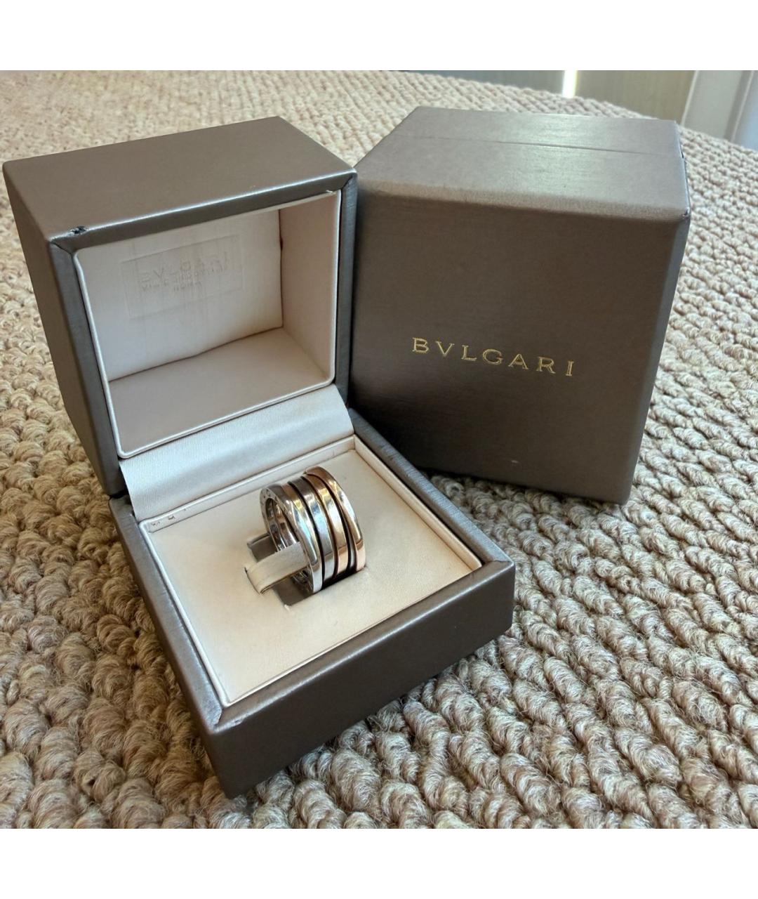 BVLGARI Серебряное кольцо из белого золота, фото 2