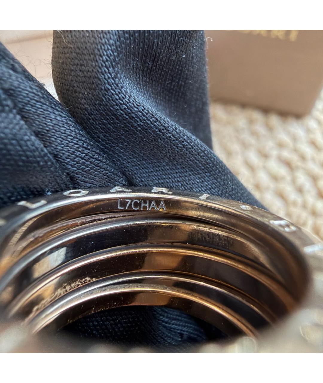 BVLGARI Серебряное кольцо из белого золота, фото 4