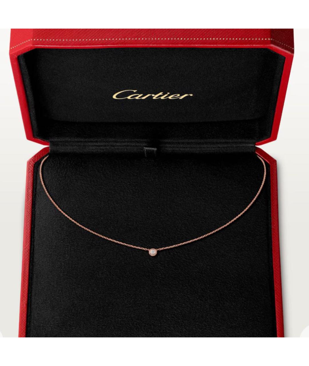 CARTIER Золотое колье из розового золота, фото 3