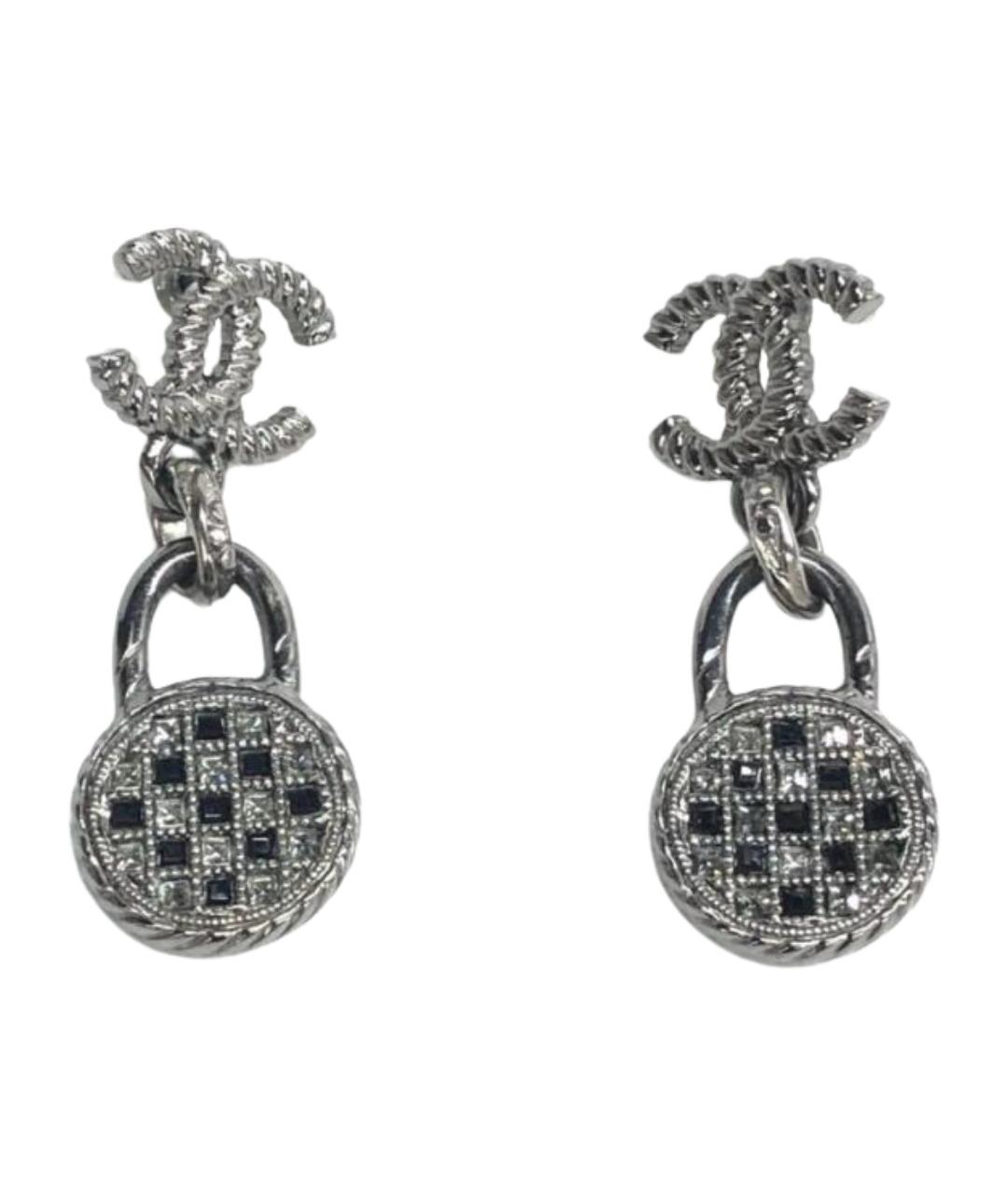 CHANEL Серебряные серьги, фото 1