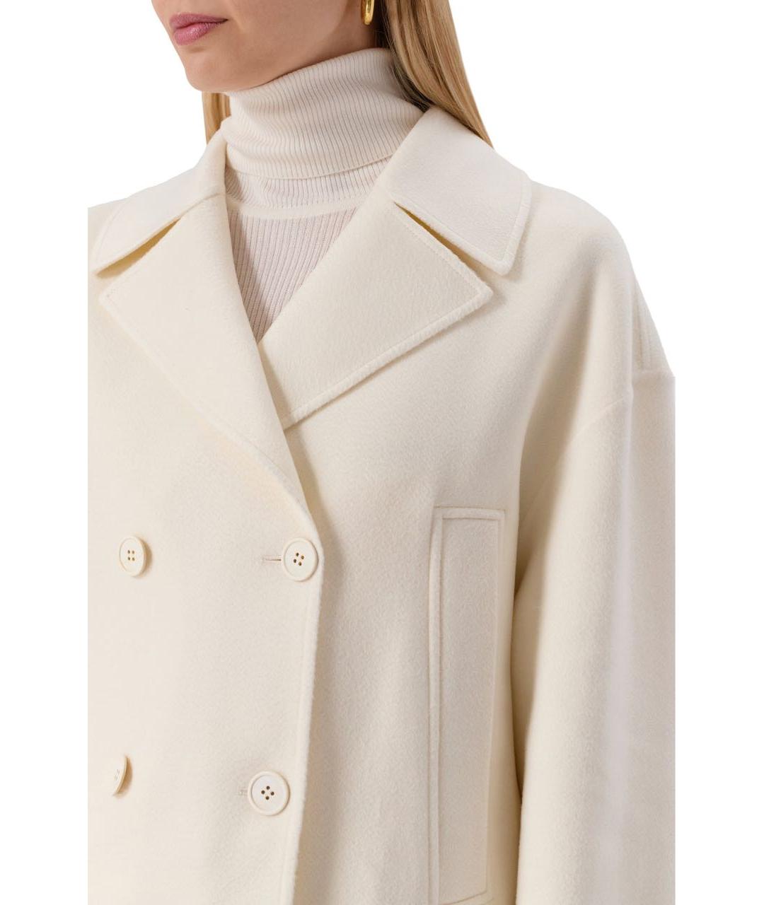 'S MAX MARA Белое пальто, фото 2
