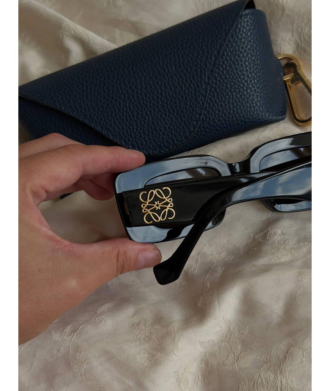 LOEWE Черные пластиковые солнцезащитные очки, фото 2