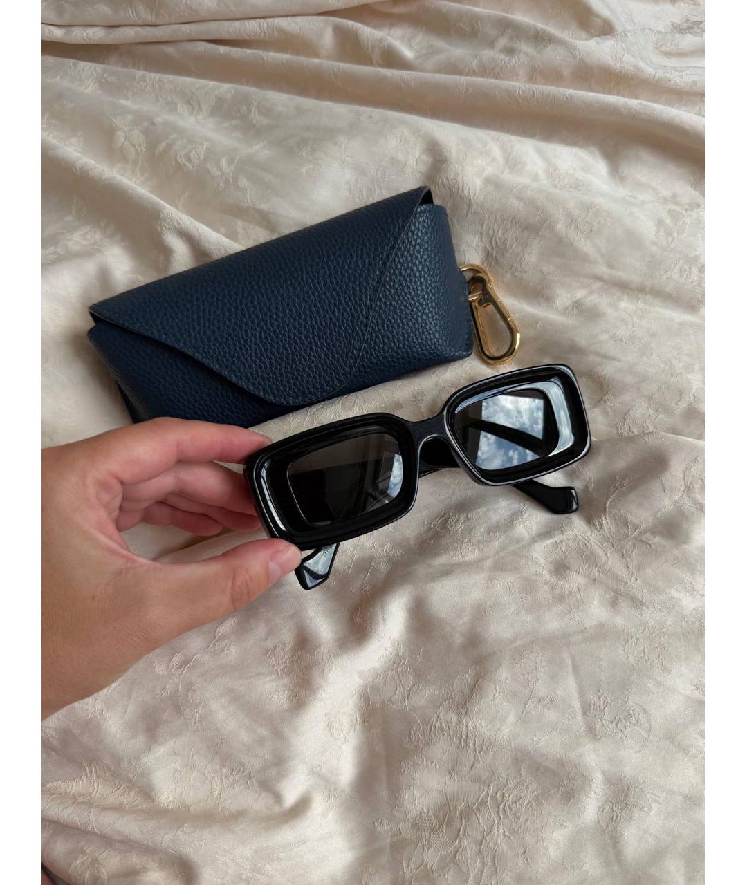 LOEWE Черные пластиковые солнцезащитные очки, фото 5