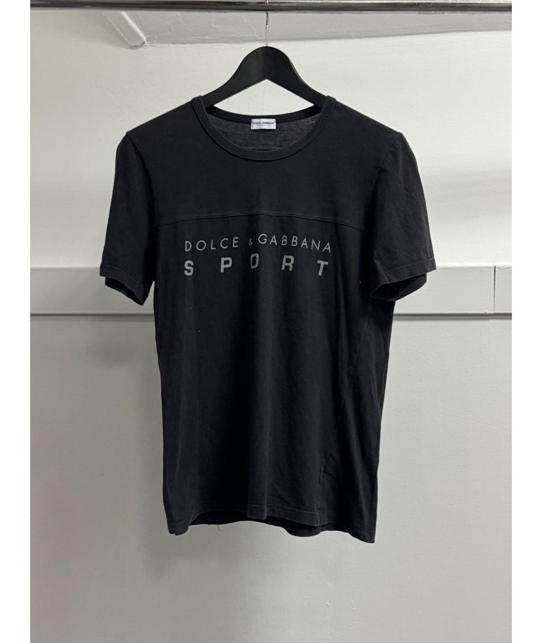 DOLCE&GABBANA Черная футболка, фото 3