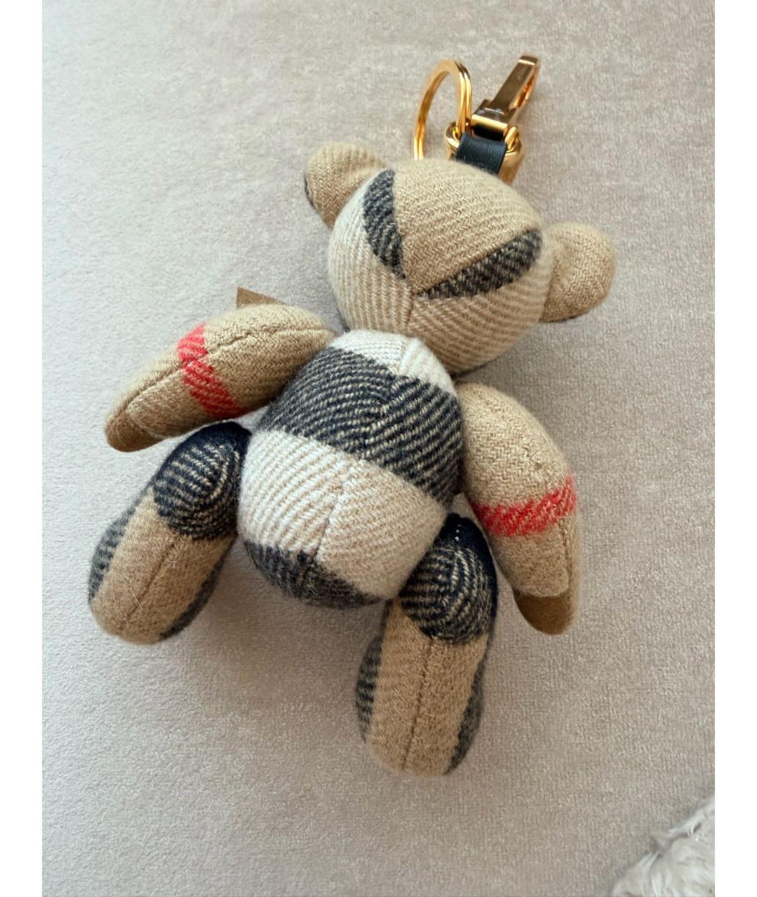 BURBERRY Бежевый брелок, фото 2