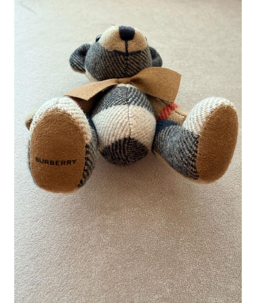 BURBERRY Бежевый брелок, фото 4