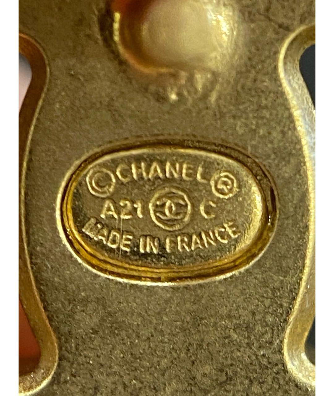 CHANEL Золотые серьги, фото 5