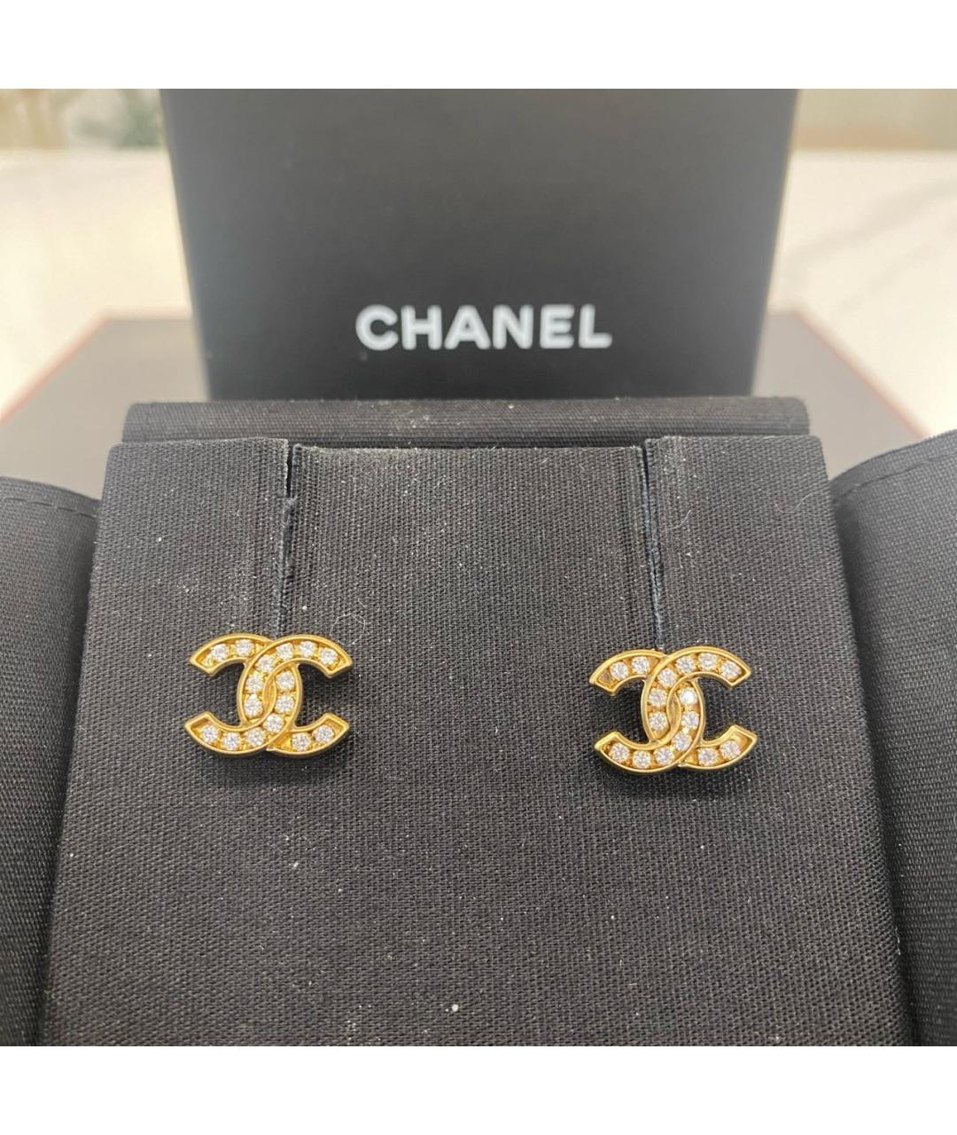 CHANEL Золотые серьги, фото 6