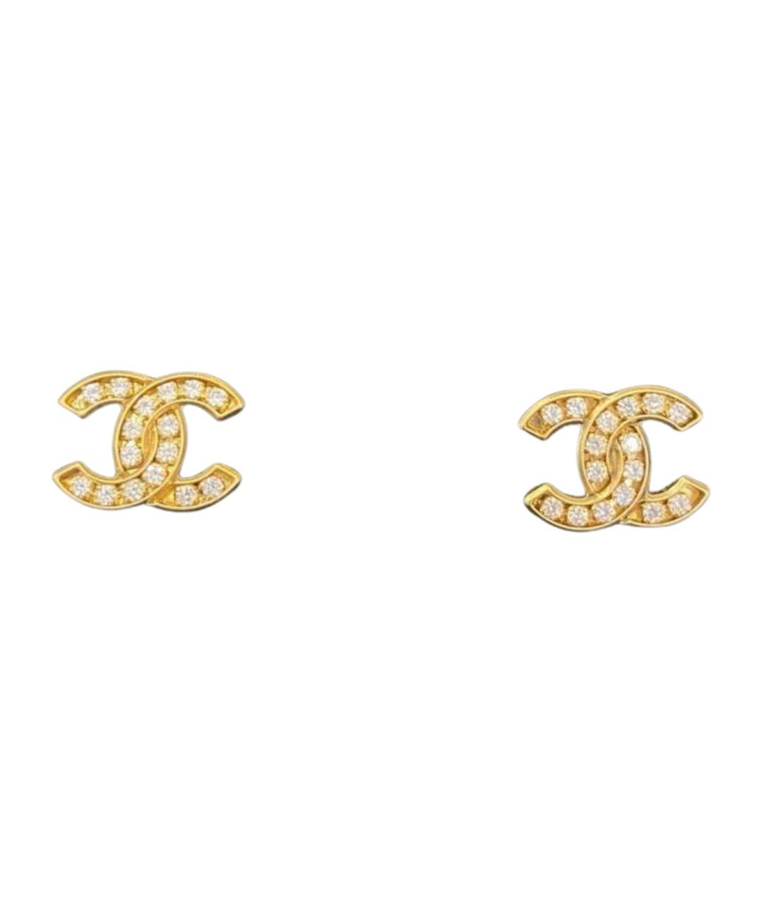 CHANEL Золотые серьги, фото 1