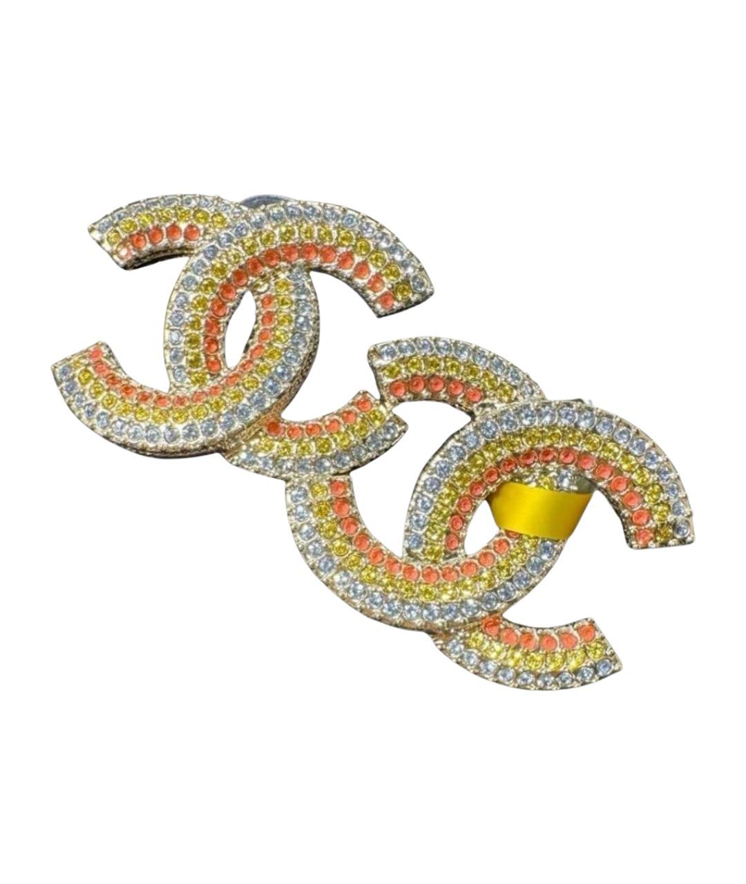 CHANEL Золотые серьги, фото 1