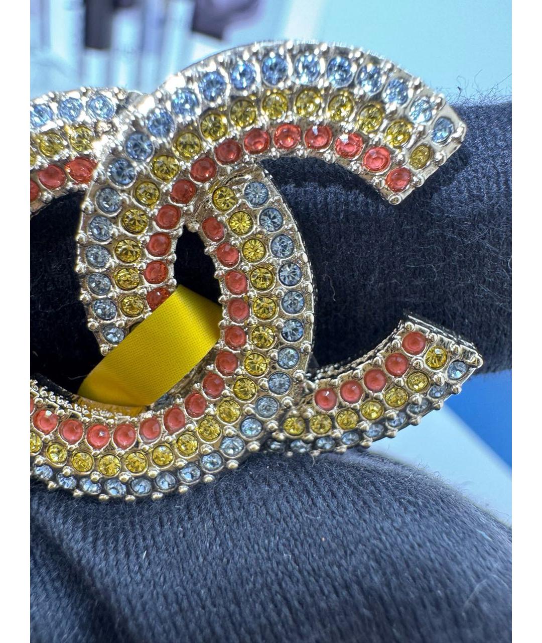 CHANEL Золотые серьги, фото 6