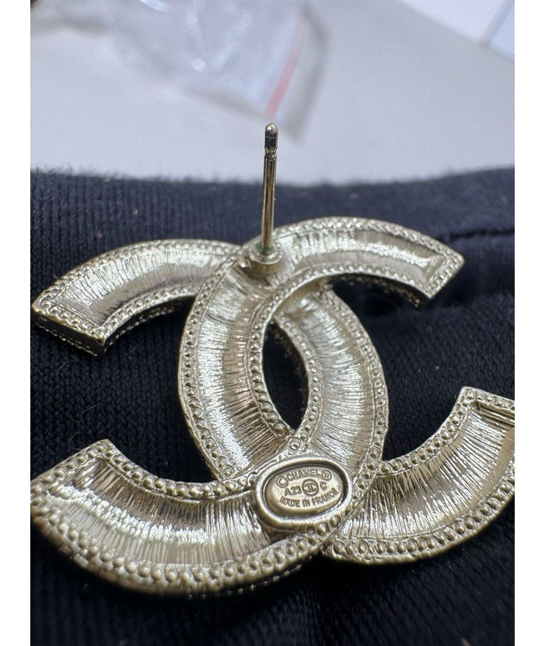 CHANEL Золотые серьги, фото 4