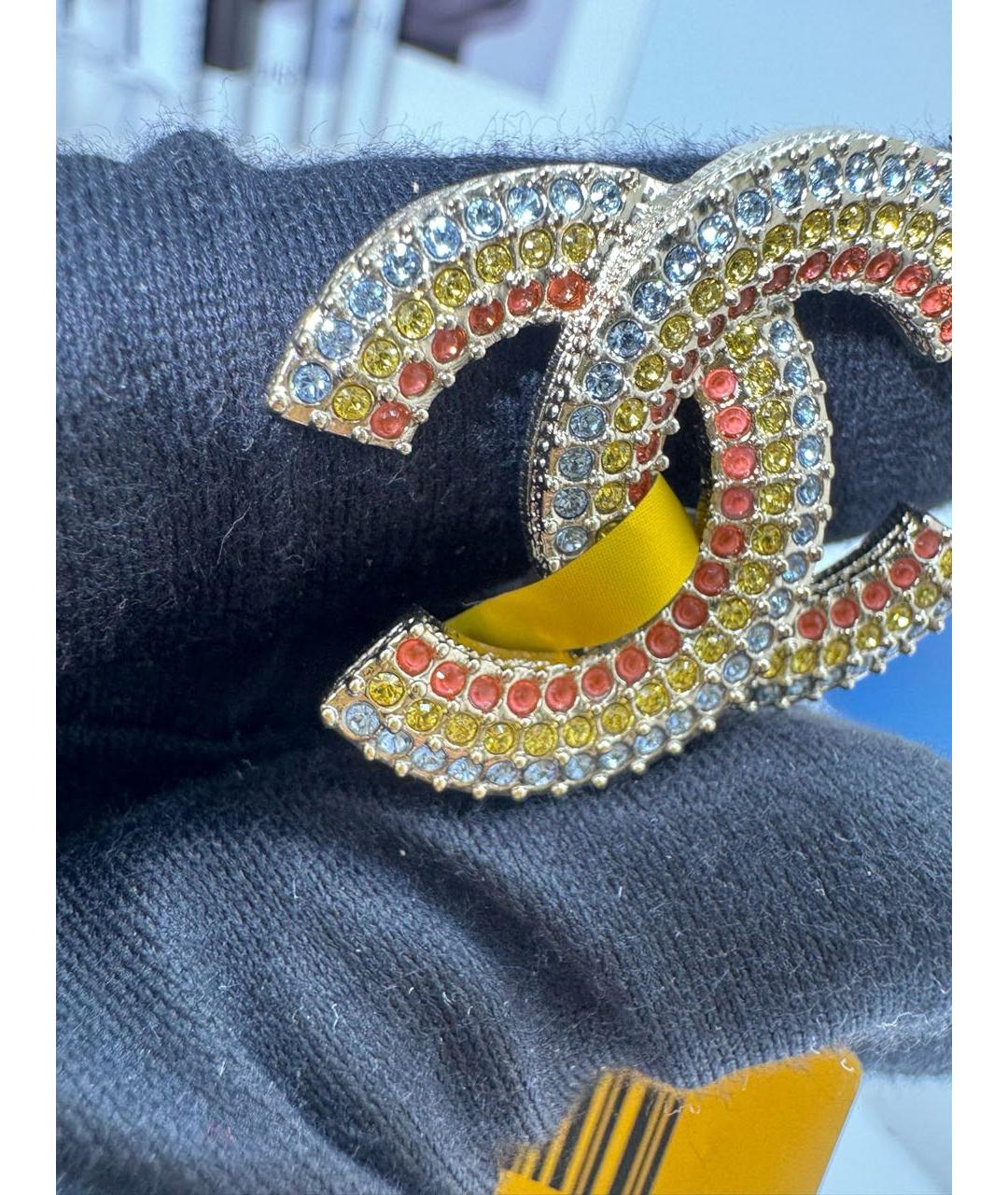 CHANEL Золотые серьги, фото 5