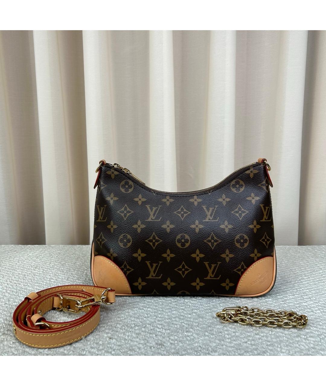 LOUIS VUITTON Коричневая сумка через плечо, фото 7