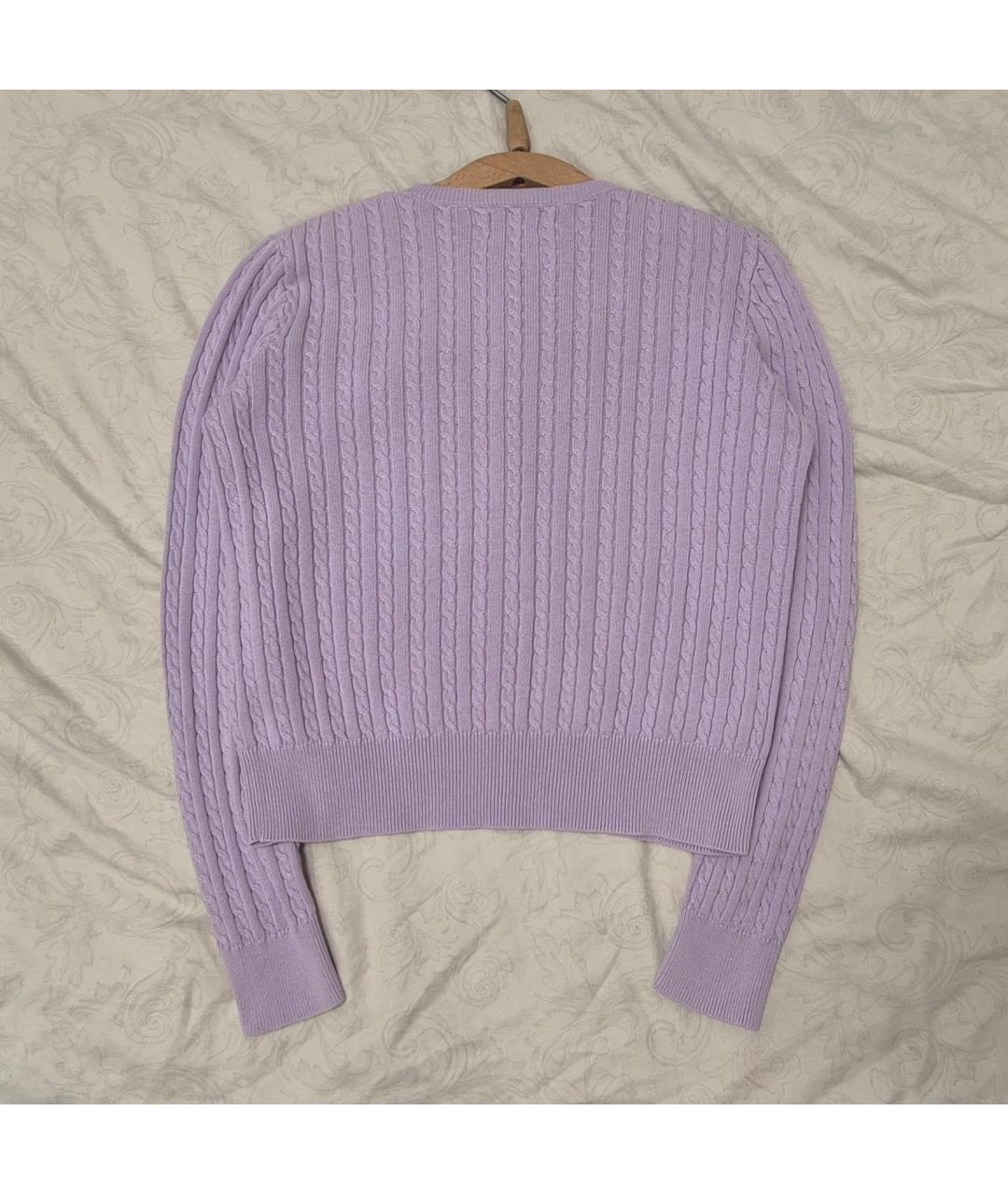 POLO RALPH LAUREN Фиолетовый хлопковый джемпер / свитер, фото 2