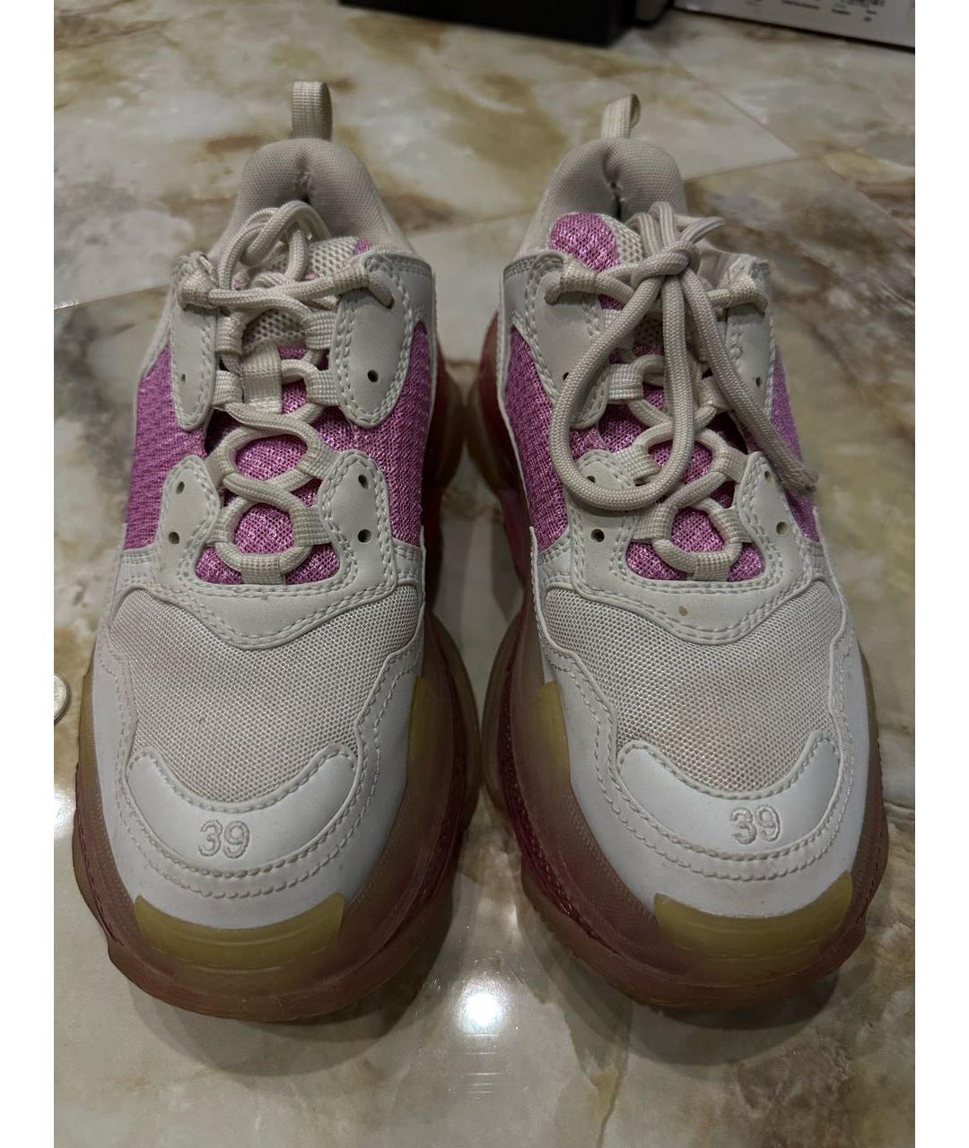 BALENCIAGA Розовые кроссовки, фото 2
