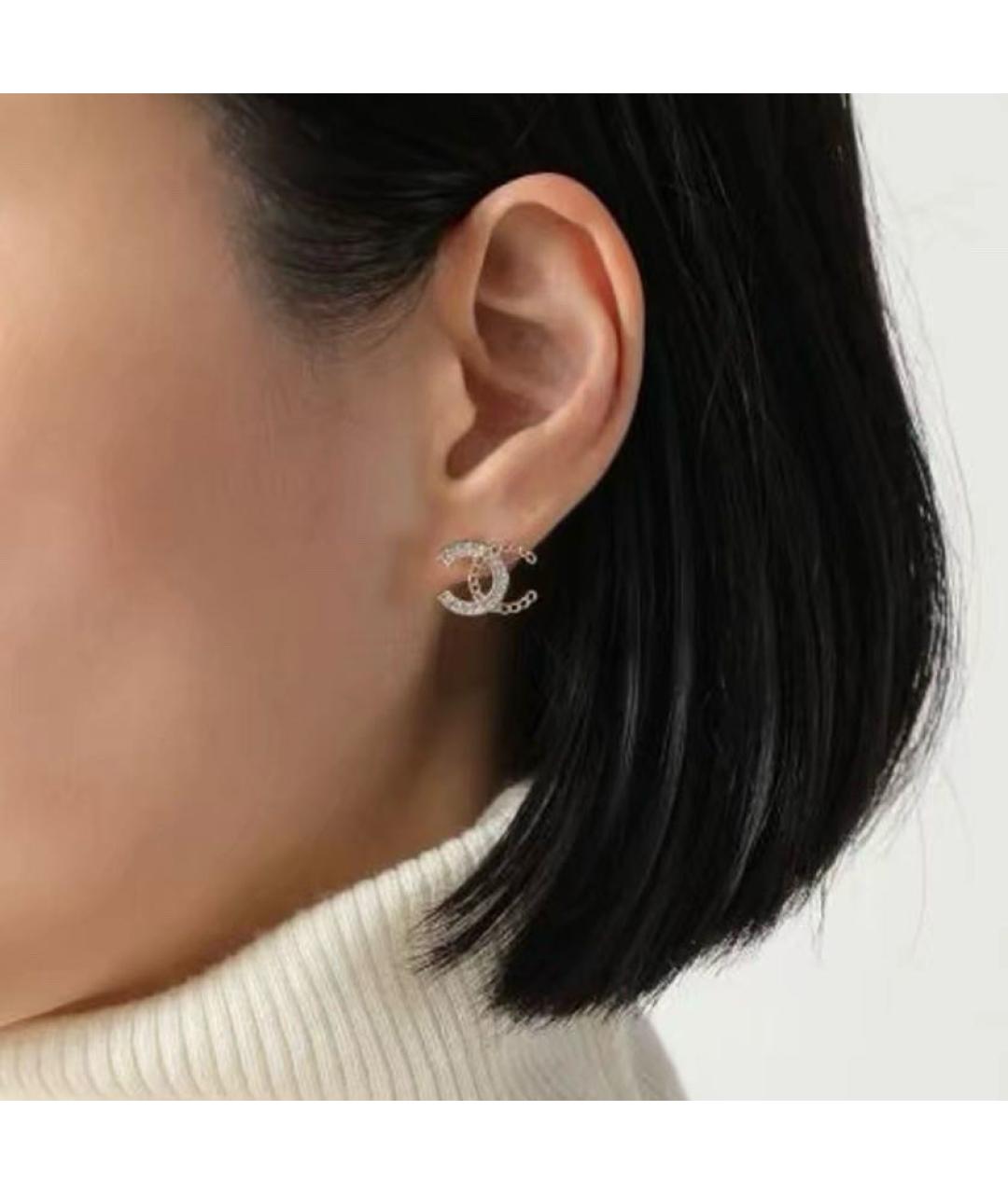 CHANEL Золотые серьги, фото 6