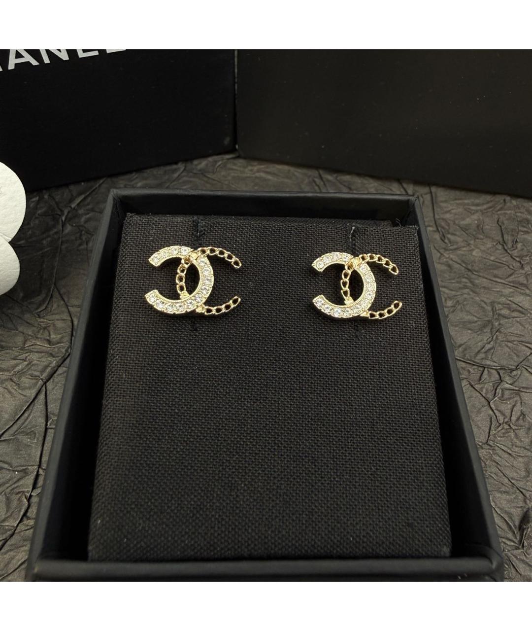 CHANEL Золотые серьги, фото 7