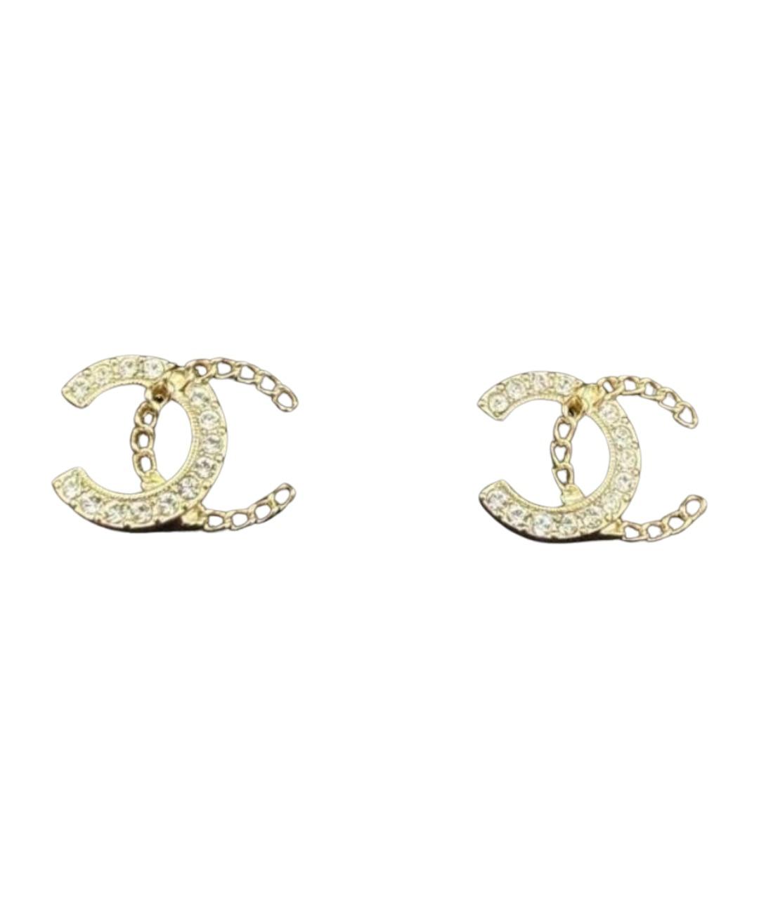 CHANEL Золотые серьги, фото 1