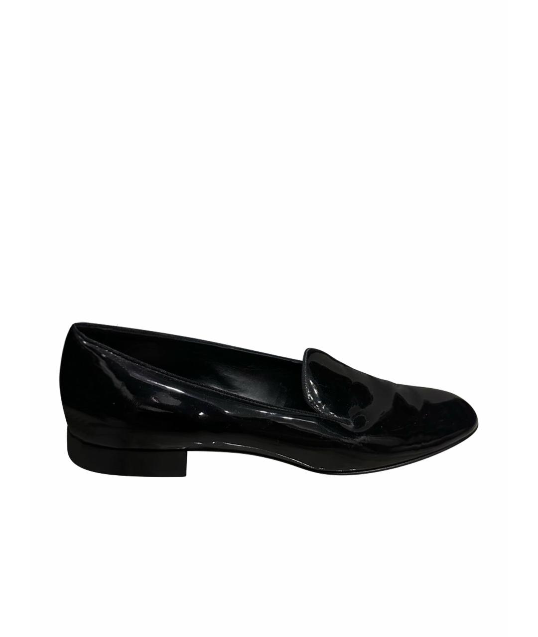 SAINT LAURENT Черные лоферы, фото 1