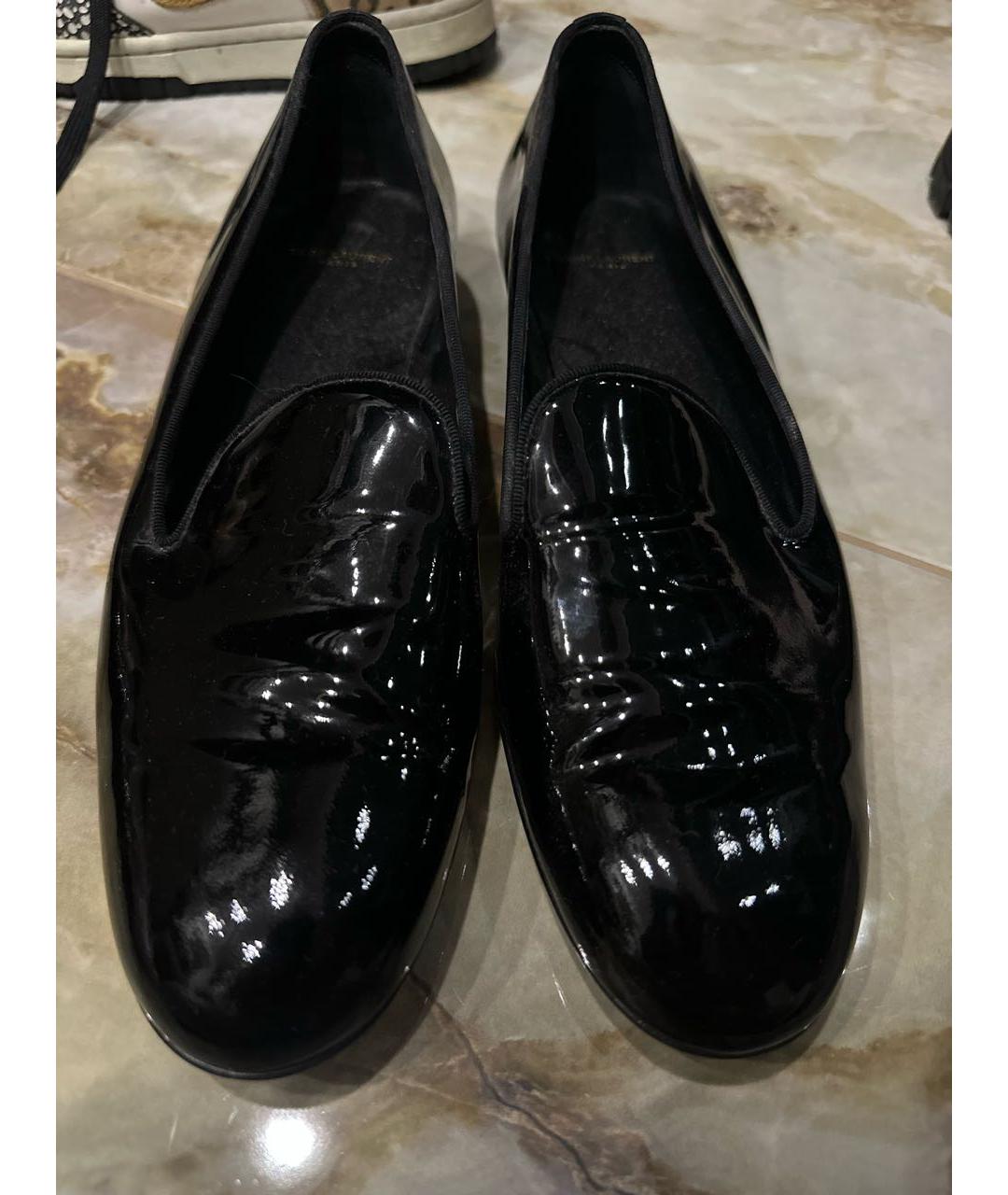 SAINT LAURENT Черные лоферы, фото 2