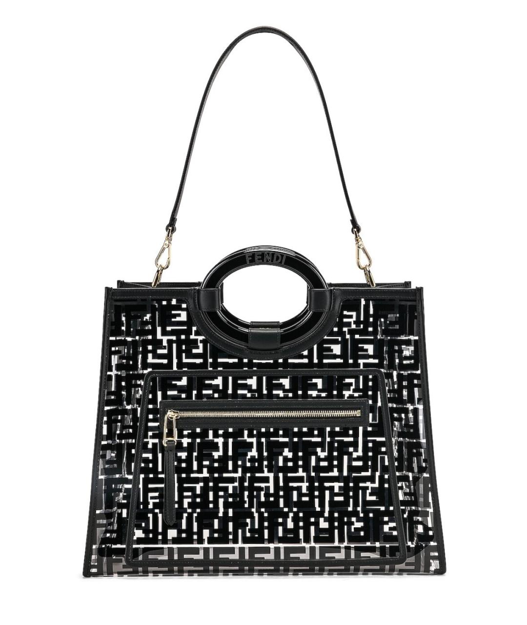 FENDI Черная сумка тоут, фото 1