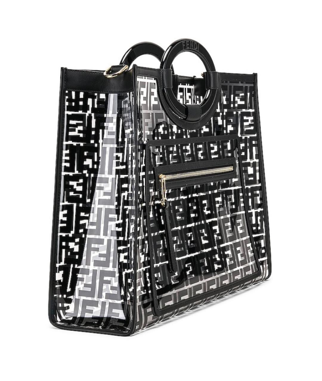 FENDI Черная сумка тоут, фото 3