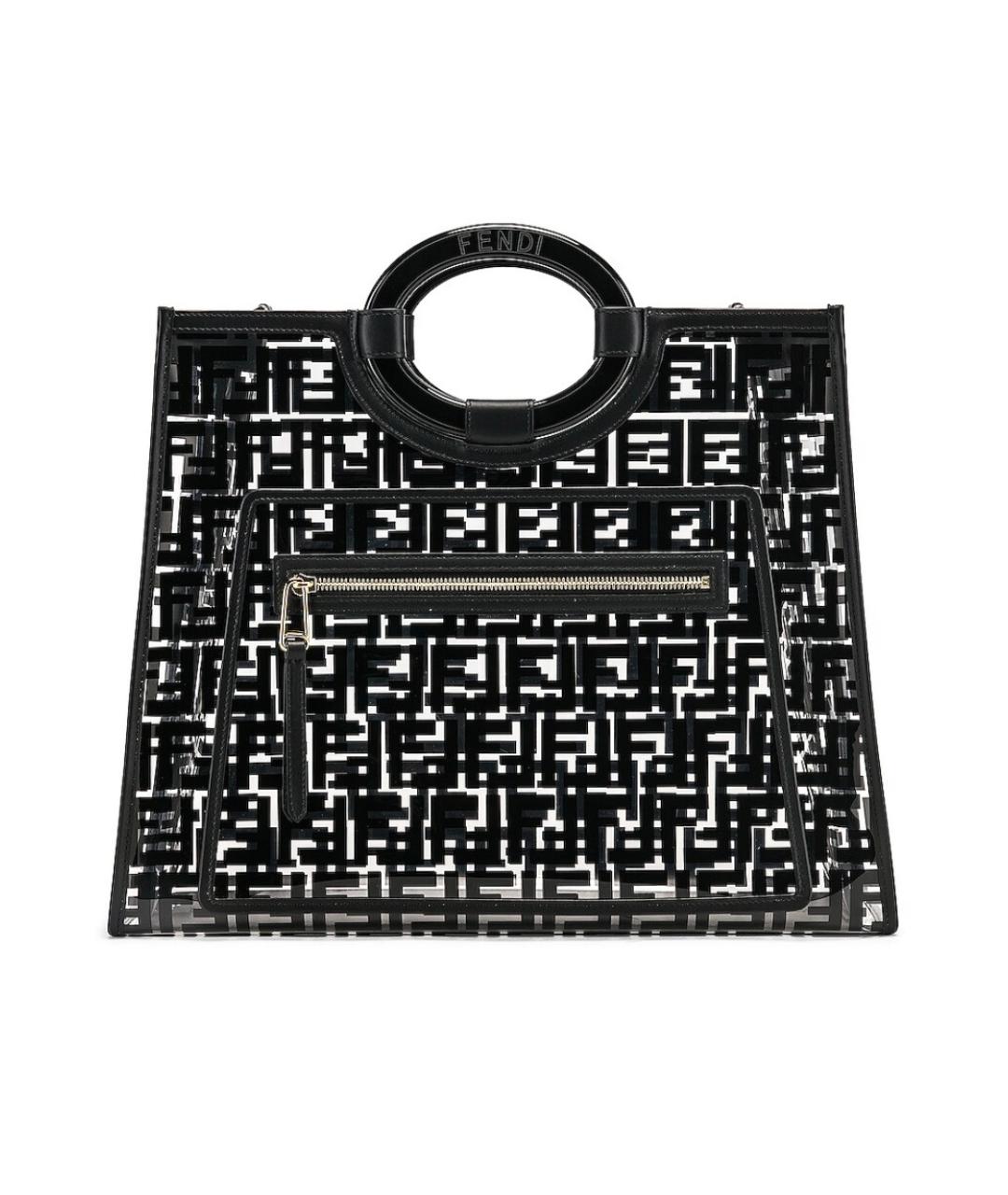 FENDI Черная сумка тоут, фото 2