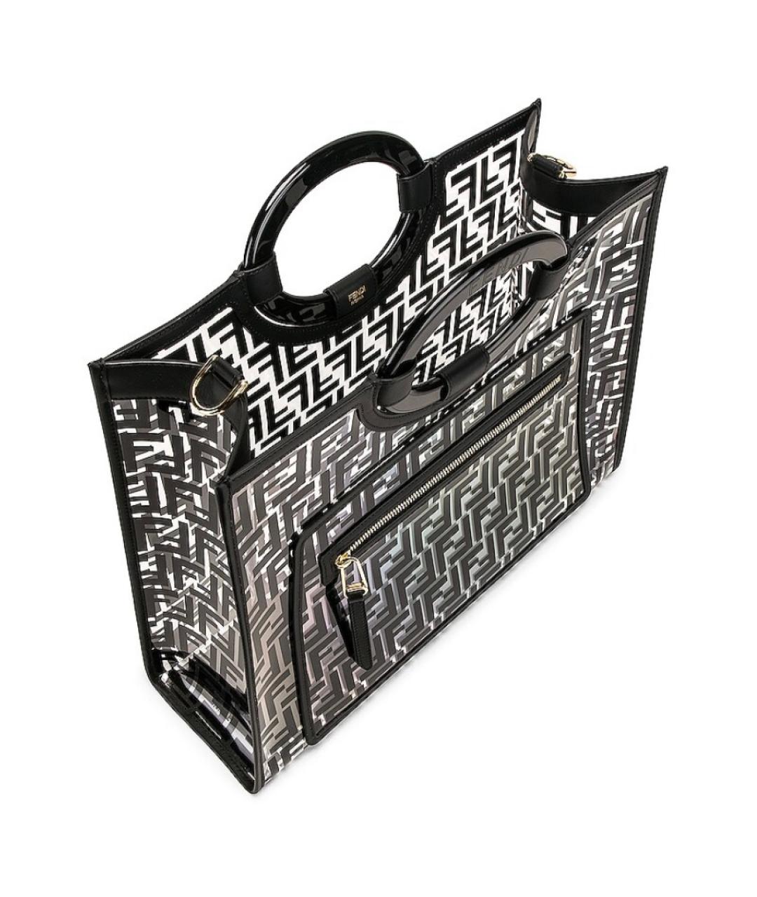 FENDI Черная сумка тоут, фото 4