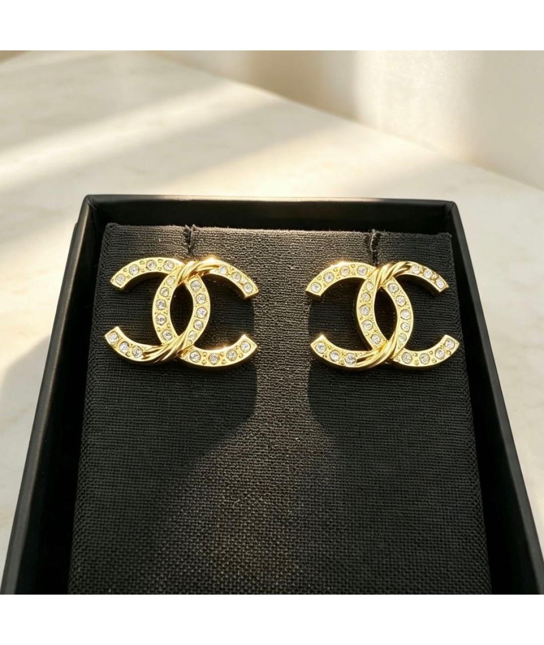 CHANEL Золотые серьги, фото 7