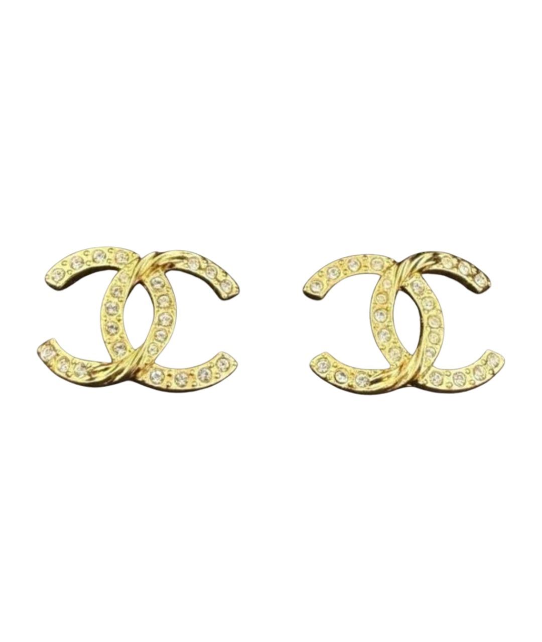 CHANEL Золотые серьги, фото 1
