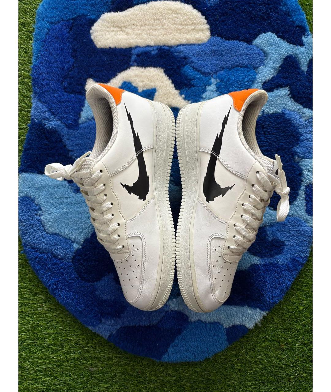 NIKE Белые кожаные низкие кроссовки / кеды, фото 3