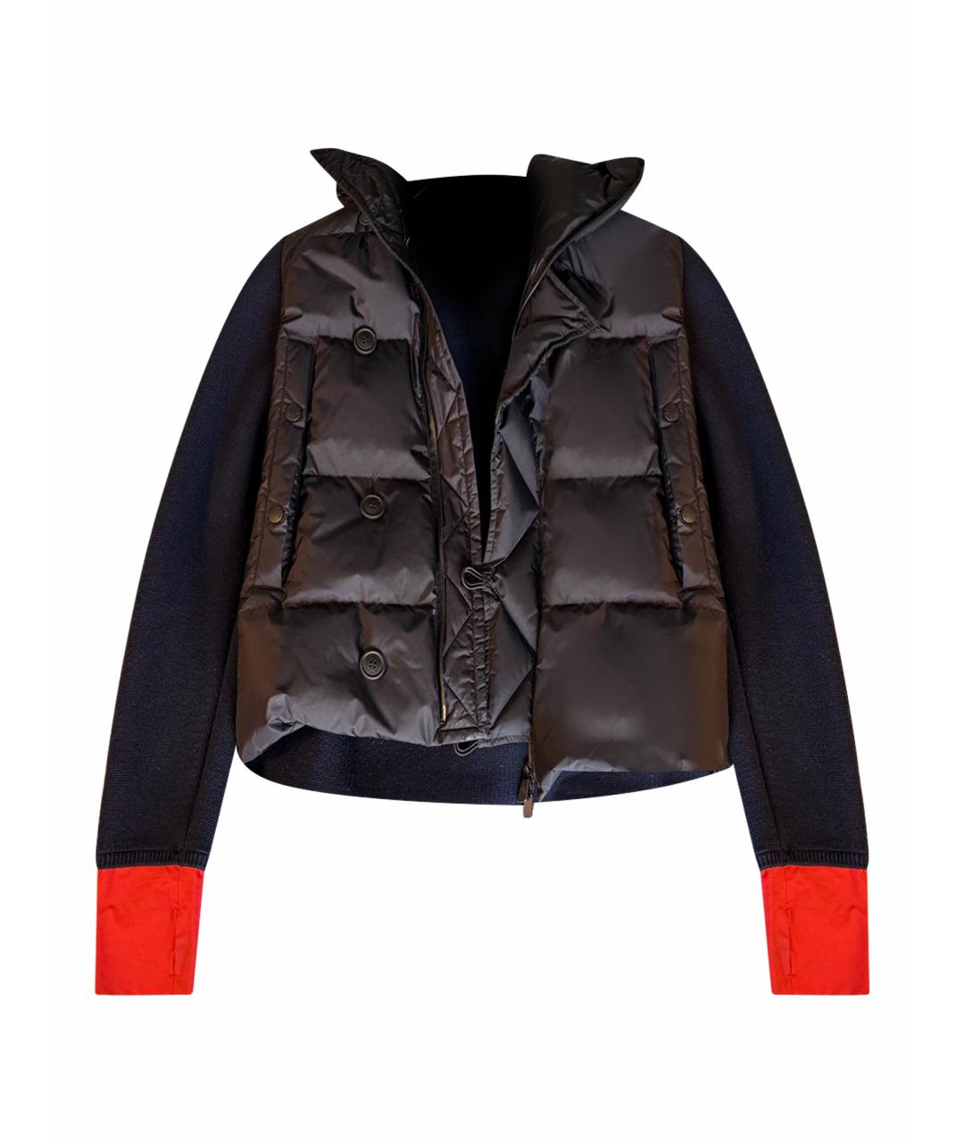 MONCLER Темно-синяя хлопковая куртка, фото 1