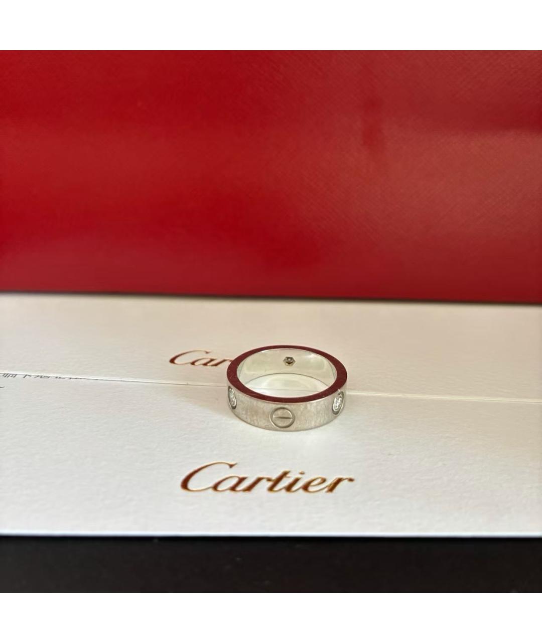 CARTIER Белое кольцо из белого золота, фото 2