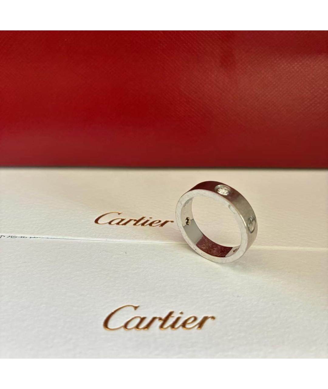 CARTIER Белое кольцо из белого золота, фото 5