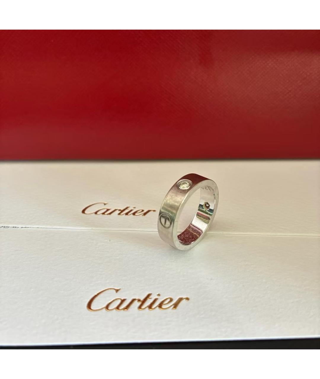 CARTIER Белое кольцо из белого золота, фото 7