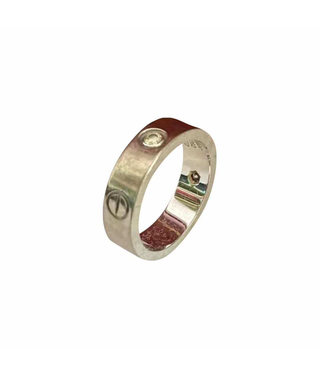 CARTIER Белое кольцо из белого золота, фото 1