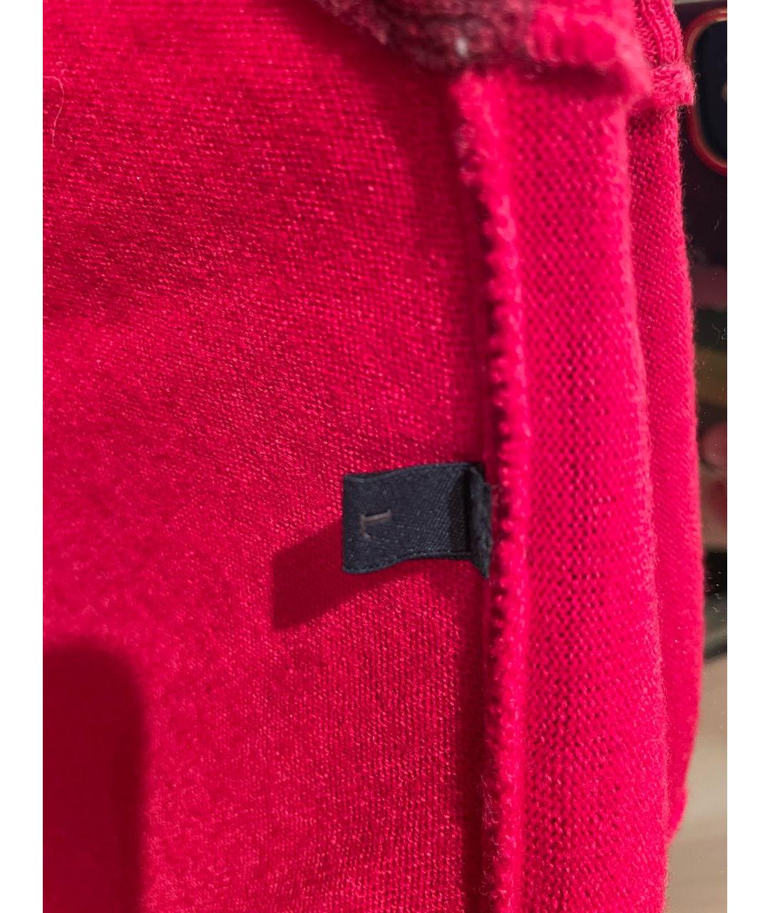 TRUSSARDI Красный шерстяной джемпер / свитер, фото 4