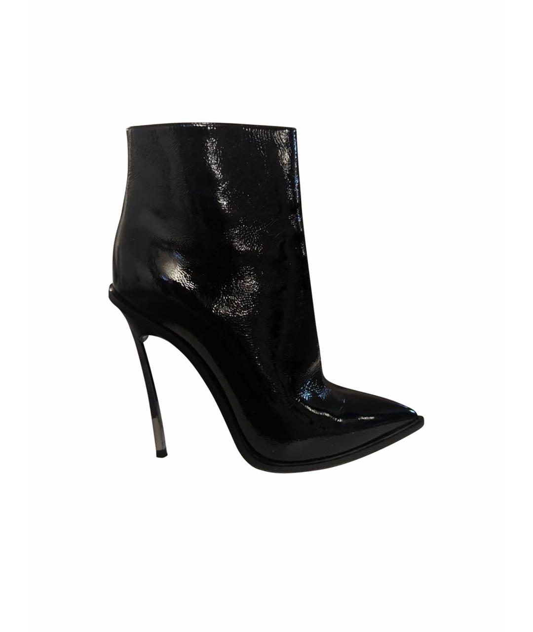 CASADEI Черные ботильоны из лакированной кожи, фото 1