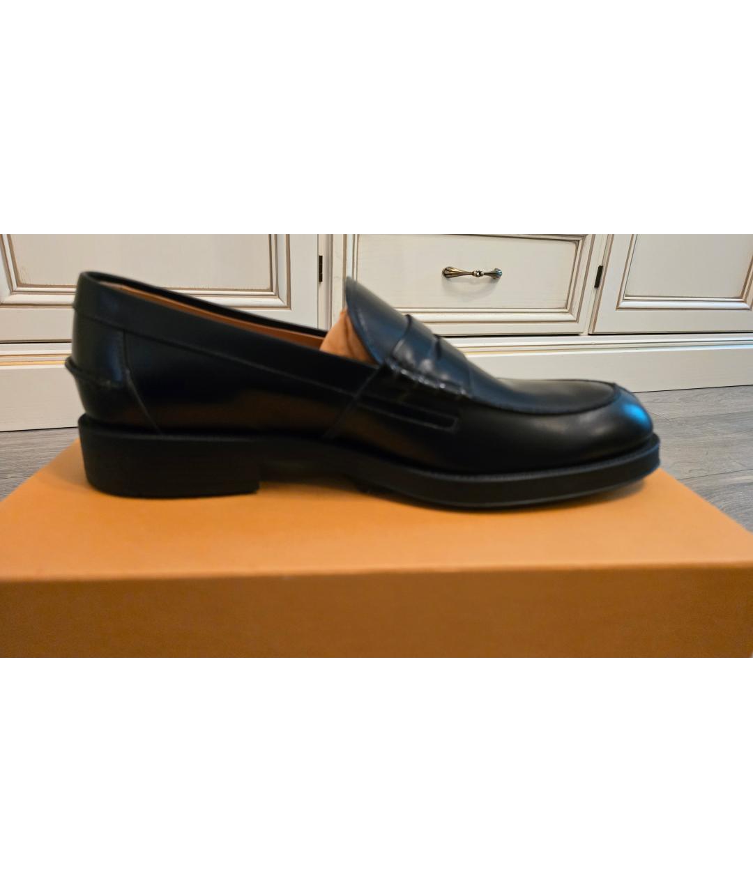 TOD'S Черные кожаные лоферы, фото 6