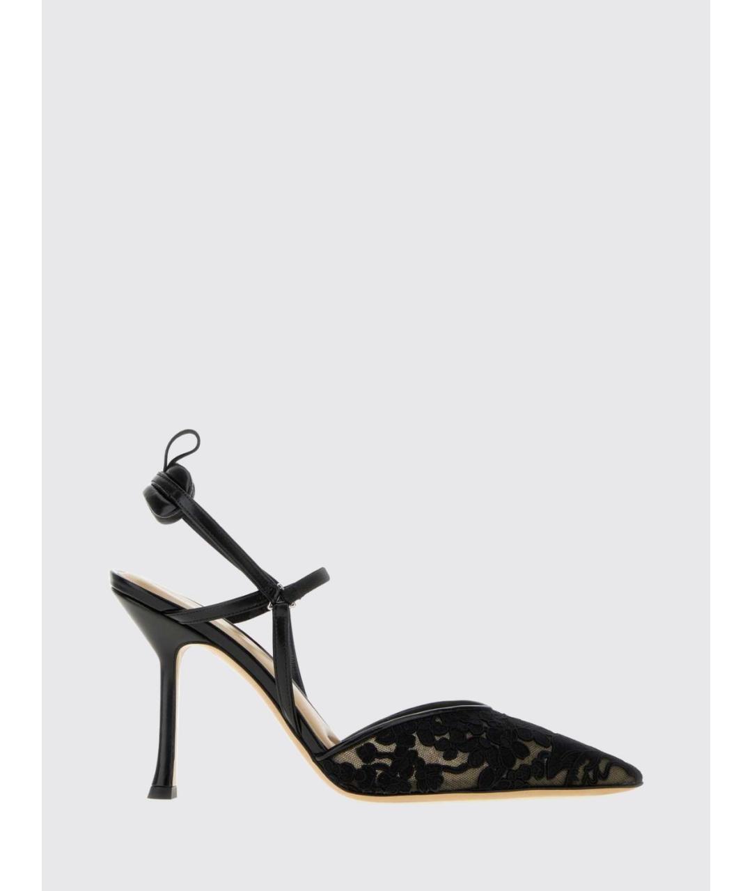 FENDI Черные текстильные туфли, фото 4