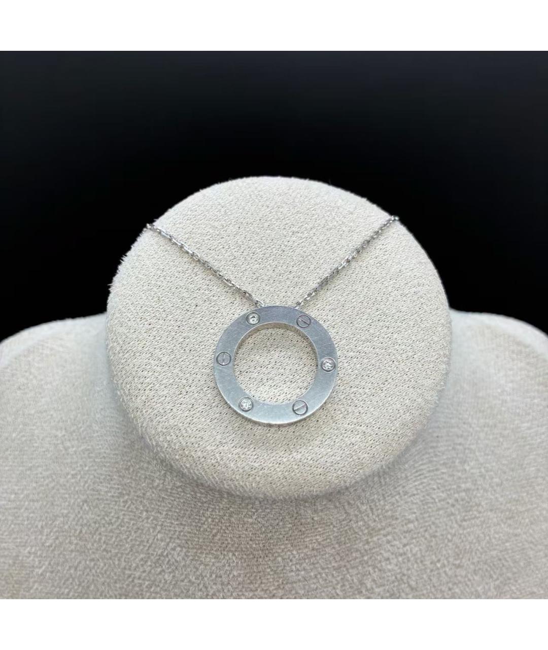CARTIER Белое колье из белого золота, фото 5