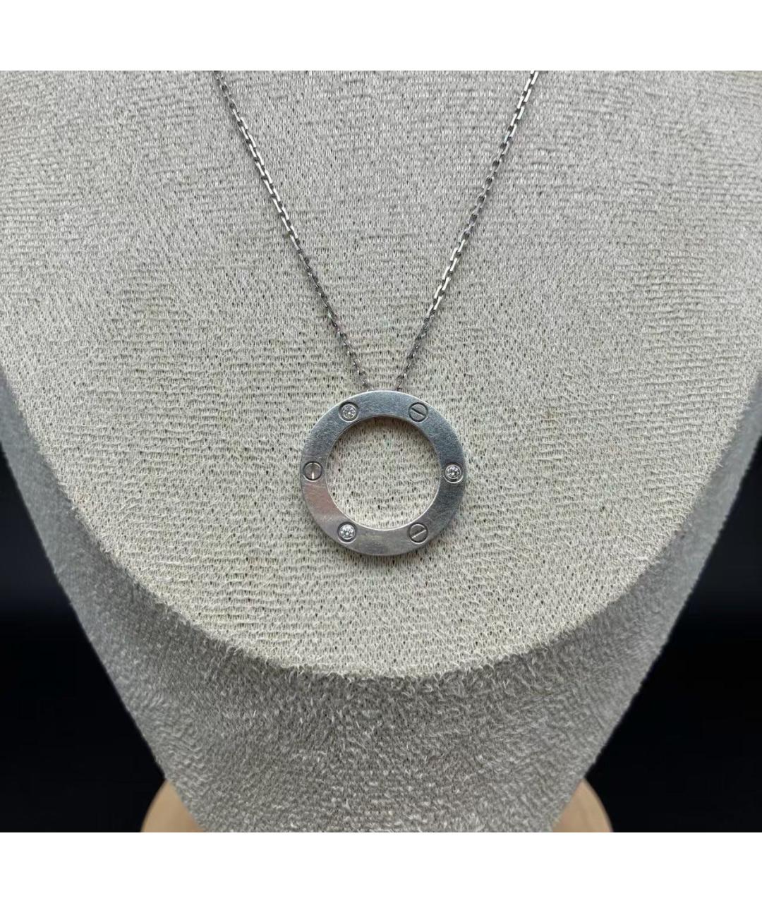 CARTIER Белое колье из белого золота, фото 2